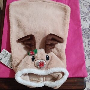 Reindeer Holiday Dog Hoodie